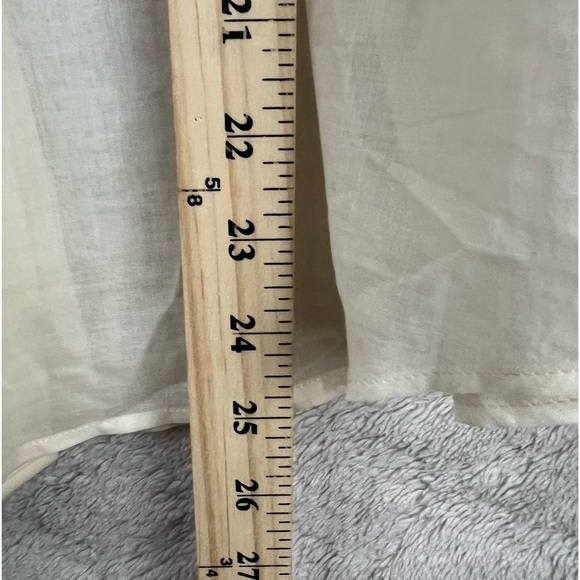 NWT Women's THEORY Alynn Ivory Button Down Shirt Sz L Washed Gauze - Picture 14 of 15